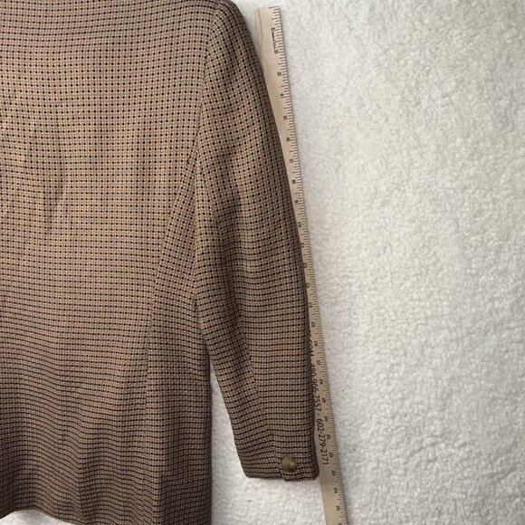 Vintage 80's Prophecy Houndstooth Blazer Fit Size Medium Academic Retro Preppy - Picture 4 of 8